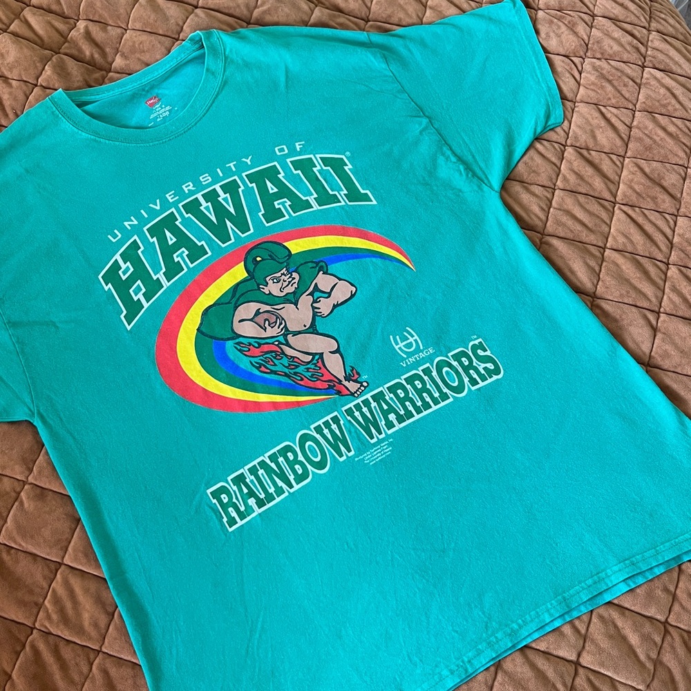 University of Hawaii Vintage Tee XL Rainbow Warriors